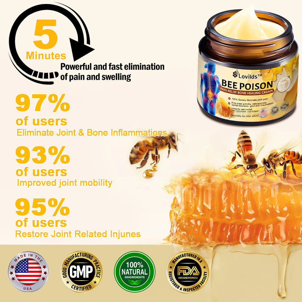 Lovilds™ Bee Poison Arthritis Therapy Cream(Specially for older adults & AAOS recommends)