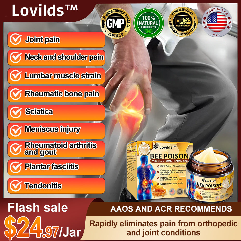 Lovilds™ Bee Poison Arthritis Therapy Cream(Specially for older adults & AAOS recommends)