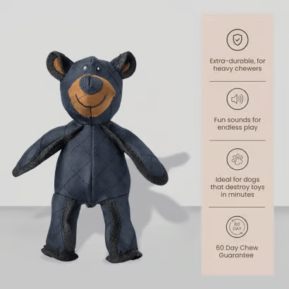 【✨Official Brand Store】 Indestructible Bear For Heavy Chewers🐾