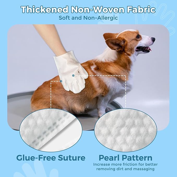 Lovighter™ Pet Grooming Glove Wipes - Extra Thick (6-Pack) 🔥Last Day 70% OFF!