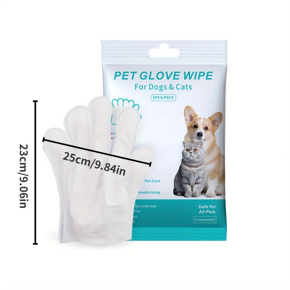 Lovighter™ Pet Grooming Glove Wipes - Extra Thick (6-Pack) 🔥Last Day 70% OFF!