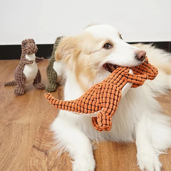 Hot Sale 80% OFF 🔥 Peapetal™ Squeaky Dinosaur Toy – Perfect for Chew-Loving Pets