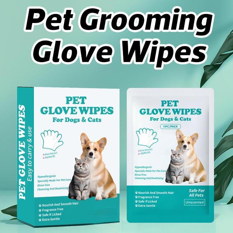 Lovighter™ Pet Grooming Glove Wipes - Extra Thick (6-Pack) 🔥Last Day 70% OFF!